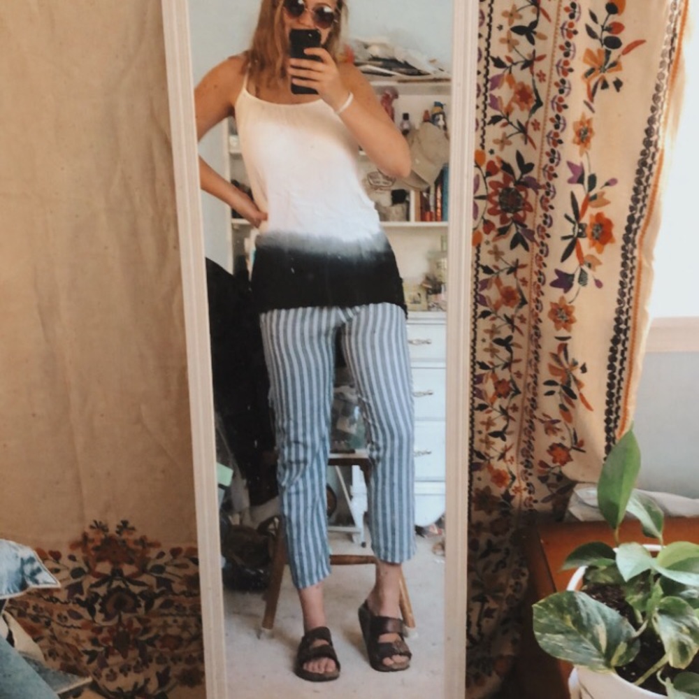 Flowy dip dyed tunic tank top!